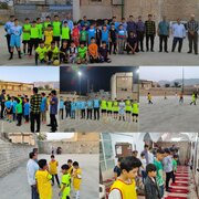 نونهالان و نوجوانان جهرمی در میدان مسابقات فوتبال مسجدمحور