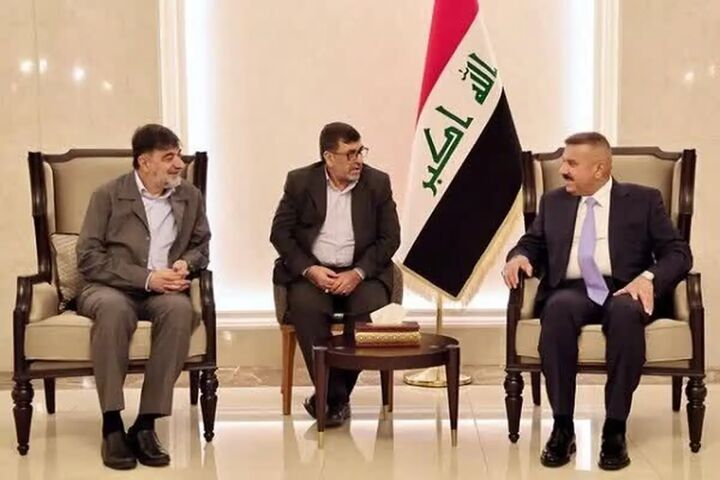 ملاقات وزیر کشور عراق و فرمانده الحشد الشعبی با سردار رادان در بغداد