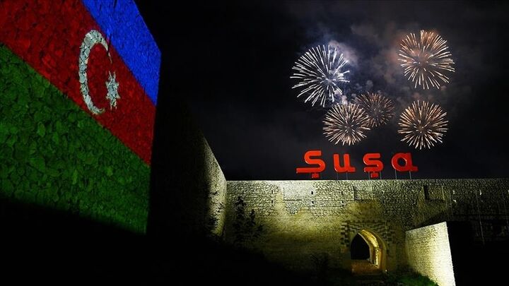 ادامه روند ساخت مسجد جدید «شوشا» در آذربایجان