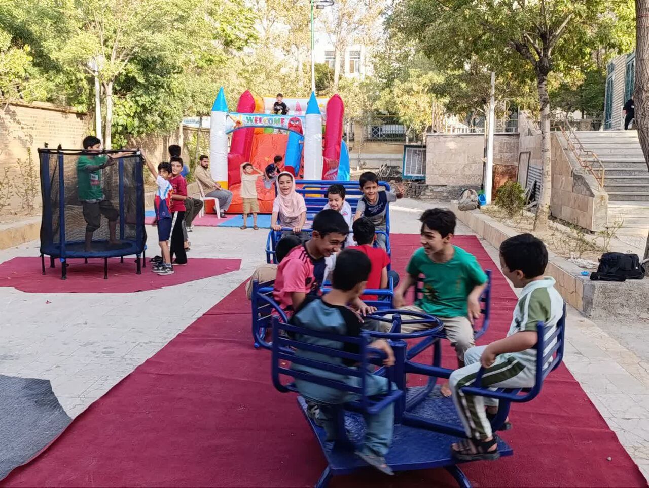 شهربازی در مسجد؛ پایان پرنشاط طرح تابستانه کانون سید احمد خمینی