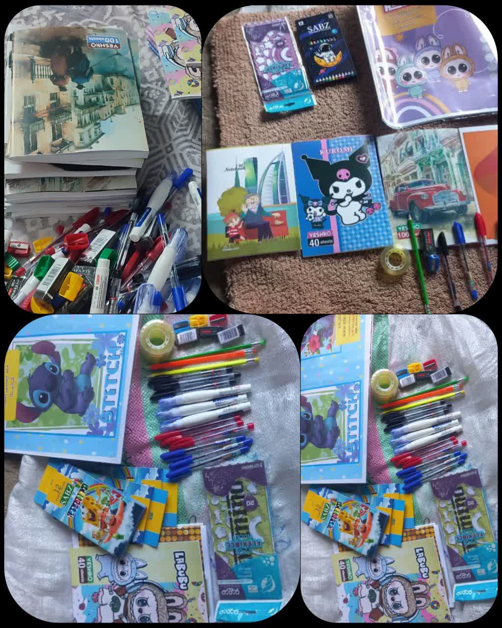 توزیع بیش از ۶۰ بسته لوازم‌التحریر توسط کانون‌ خدمت رضوی گیلان