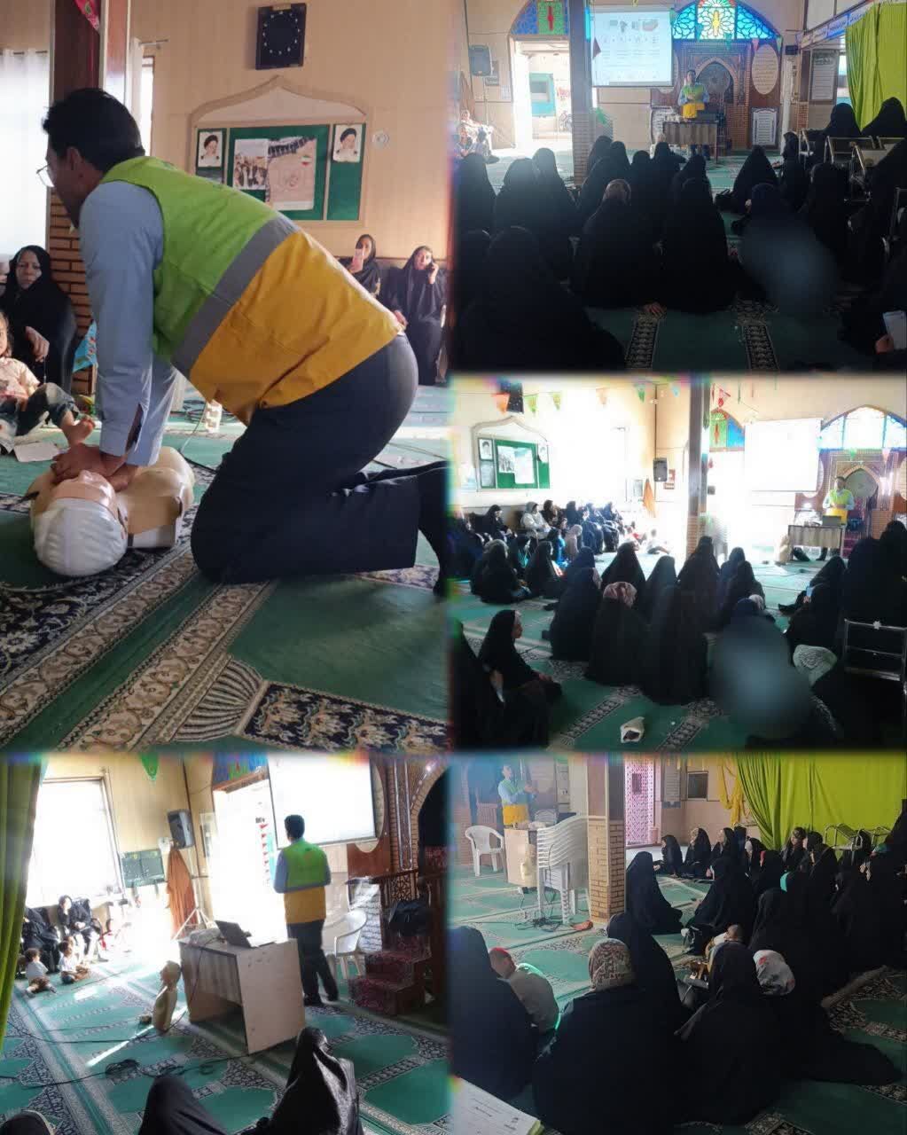 آموزش اطفای حریق و امداد در مساجد مشهد