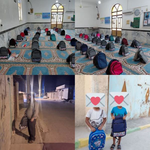 مهر متفاوت دانشآموزان کم برخوردار چهواز به همت کانون «منتظران فرج»