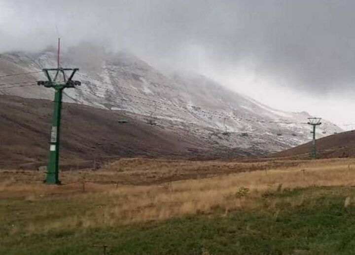 برف تابستانی اردبیل را سفیدپوش کرد