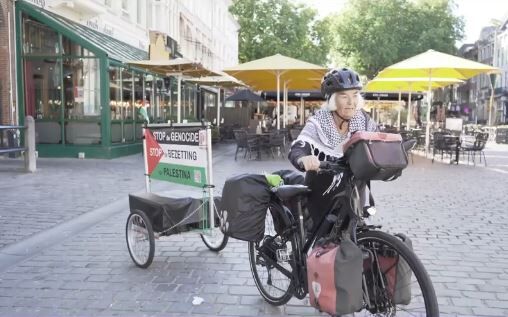 تصمیم متفاوت بانوی هلندی در تولد ۷۵ سالگی‌اش/ سفر با دوچرخه برای کمک به فلسطین