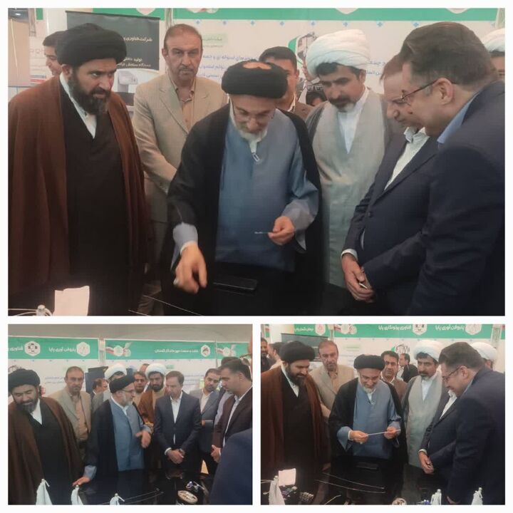 بازدید حجت الاسلام نصیرالاسلامی از نمایشگاه دستاوردهای سازمان اوقاف