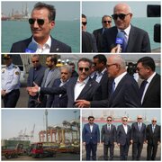 سفر معاون نخست‌وزیر آذربایجان به بندرعباس و بازدید از بندر شهید رجایی