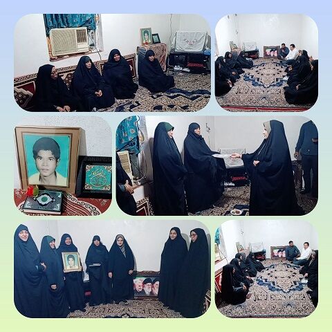 گرامیداشت هفته دفاع مقدس در روستای طارم/تجلیل از شهدا، همدلی با دانش‌آموزان