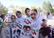 دانش‌آموزان مدرسه شهیدان رئیسی آغاز سال تحصیلی را جشن گرفتند