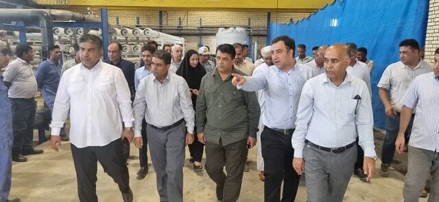 توقف تولید آبشیرینکن کرگان میناب به دلیل آلودگی نفتی