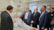 عیادت اعضای فراکسیون شاهد و ایثارگر مجلس از جانبازان و ایثارگران