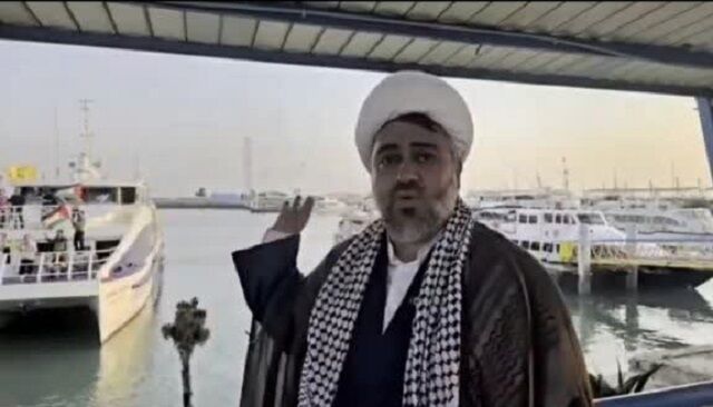 کاروان صمود از بندرعباس به سوی غزه حرکت کرد
