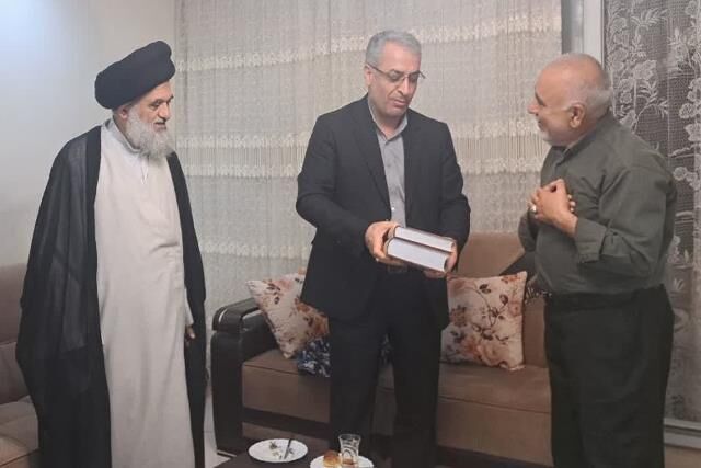 دیدار مسئولان فرهنگی گلستان با جانباز دفاع مقدس؛ پیام ایثار و مقاومت برای نسل امروز