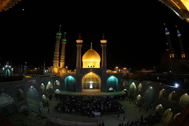 ارادت به ساحت بانوی کریمه اهل‌بیت(ع) در کانون دوستان آسمانی