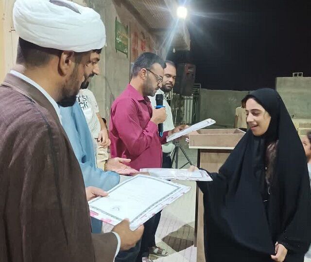 آیین اختتامیه طرح تابستانه کانون فرهنگی هنری تخصصی خادمه الزهرا(س) و گرامیداشت هفته دفاع مقدس در روستای فاریاب