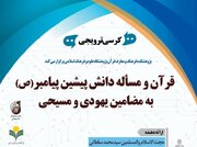قرآن و مسئله دانش پیشین پیامبر(ص) به مضامین یهودی و مسیحی بررسی می‌شود