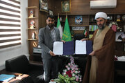 امضاء تفاهم‌نامه همکاری ستاد کانون‌های مساجد و شورای هماهنگی تبلیغات اسلامی خراسان شمالی