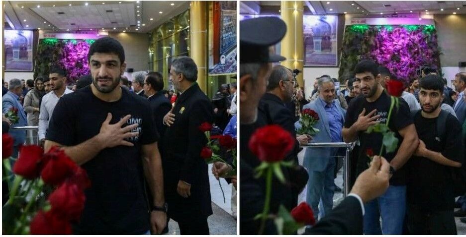 قهرمانان کشتی کشور میهمان امام مهربانیها شدند