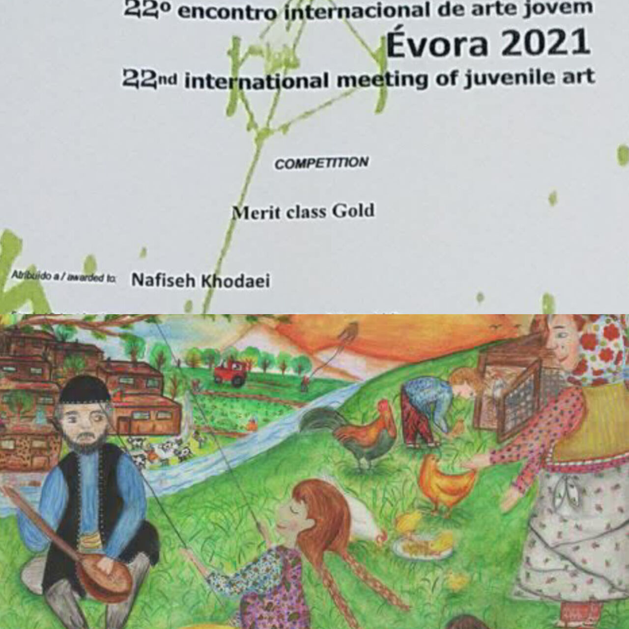 پرورش خلاقیت با طعم موفقیت بین‌المللی؛ دستاوردهای نفیسه در نقاشی