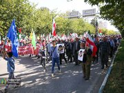 راهپیمایی بشارت نصر در بجنورد