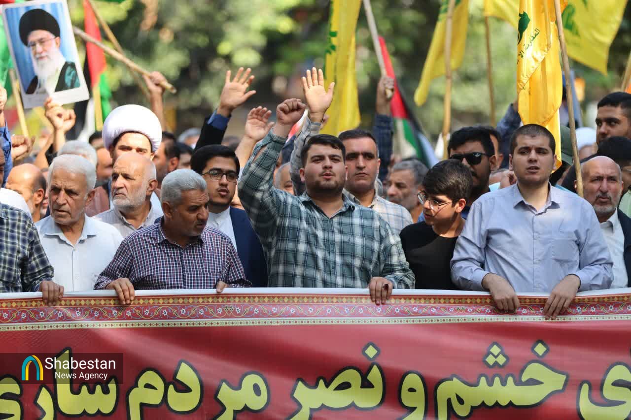 تصاویر راهپیمایی بشارت نصر در ساری