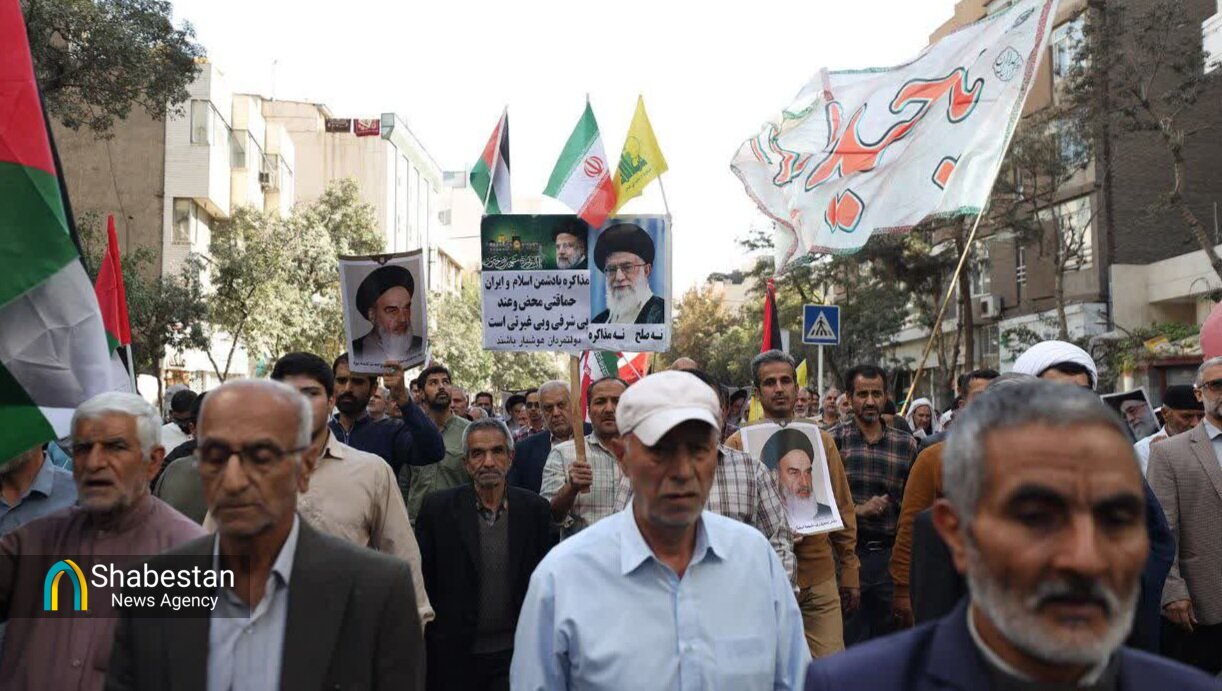 راهپیمایی «بشارت نصر» در مشهدالرضا(ع)