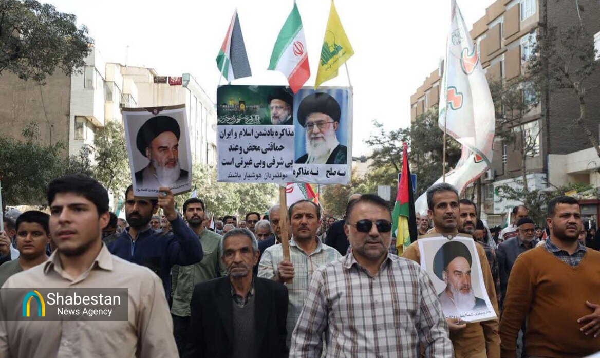 راهپیمایی «بشارت نصر» در مشهدالرضا(ع)