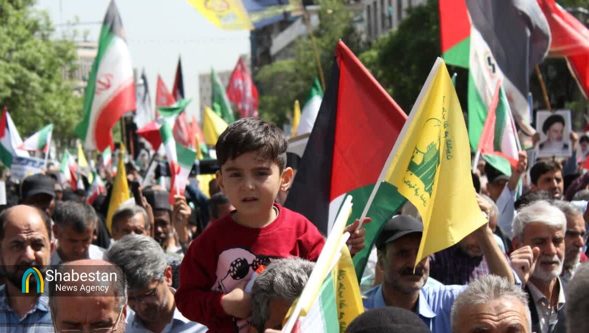 راهپیمایی «بشارت نصر» در مشهدالرضا(ع)