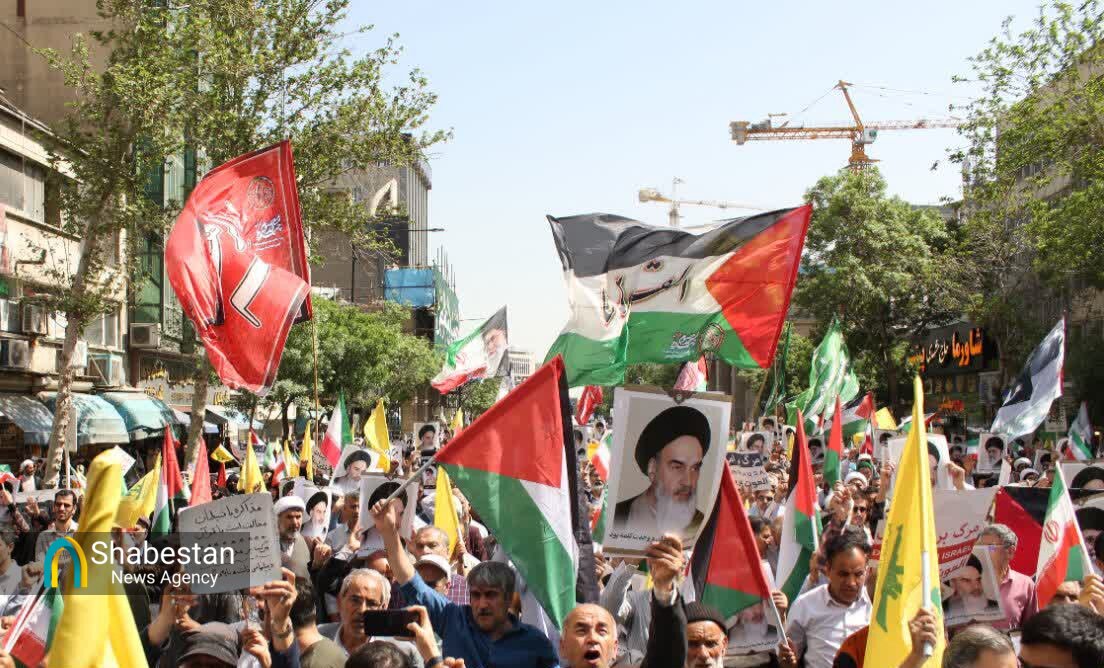 راهپیمایی «بشارت نصر» در مشهدالرضا(ع)