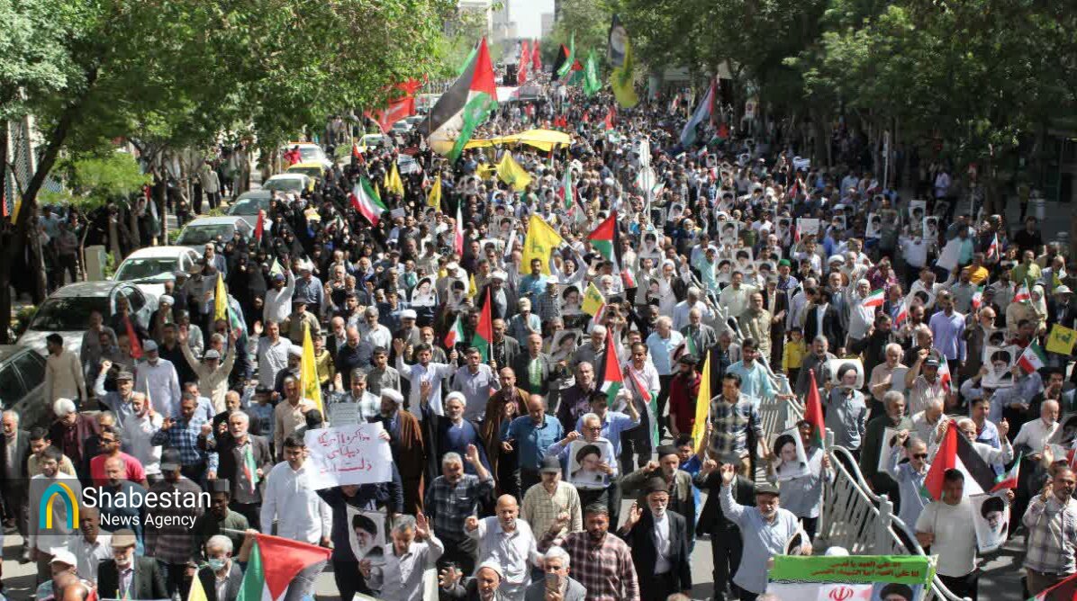 راهپیمایی «بشارت نصر» در مشهدالرضا(ع)