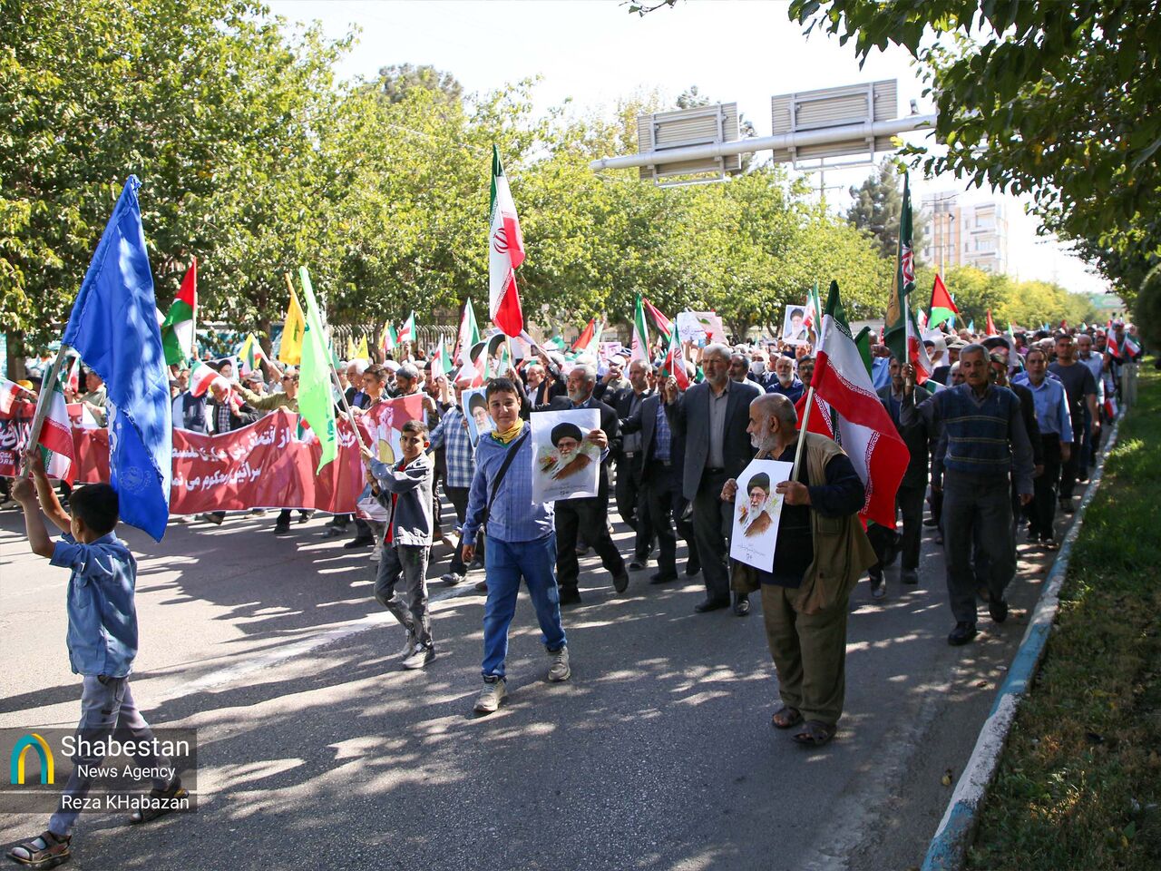 راهپیمایی بشارت نصر در بجنورد