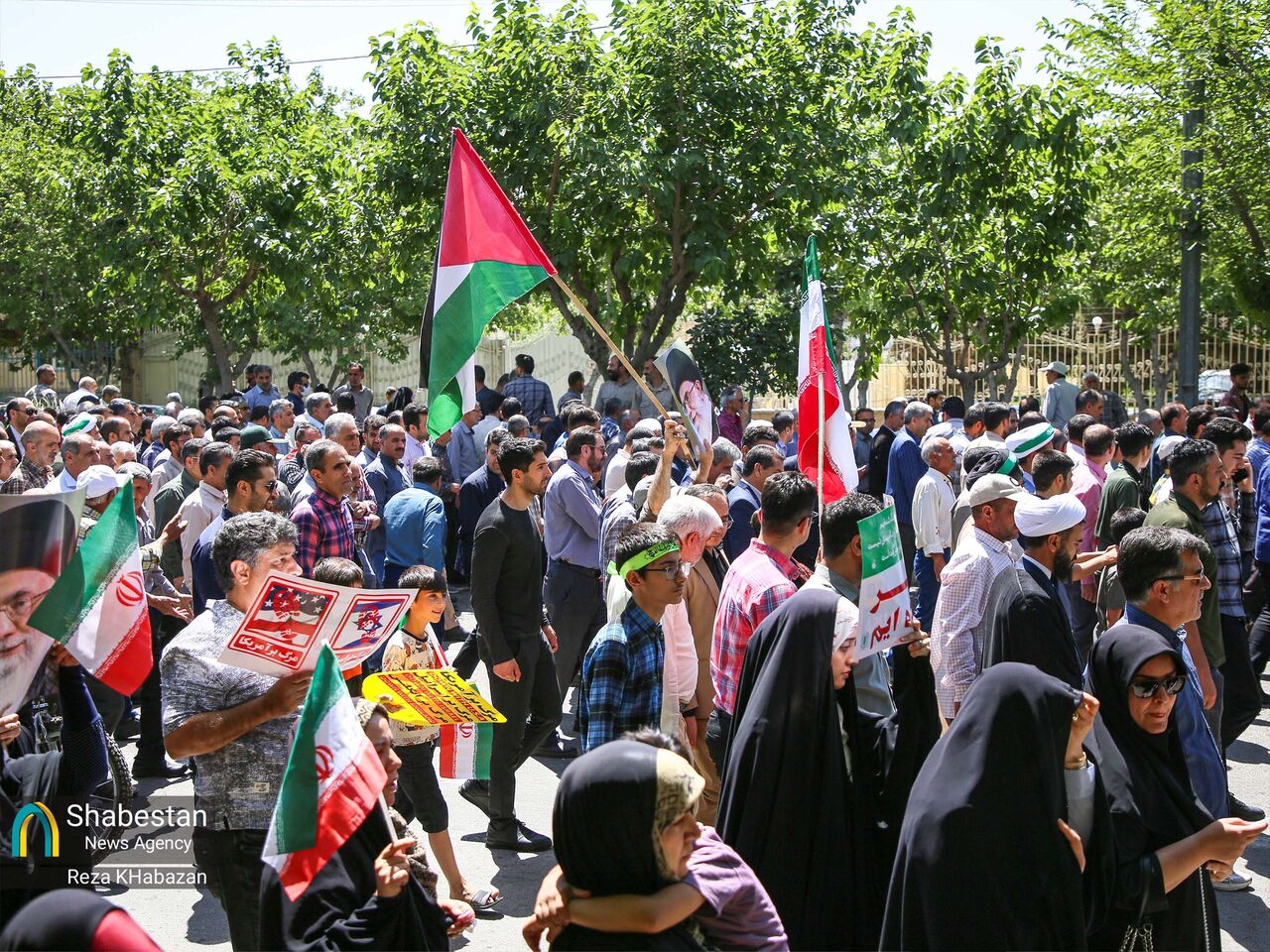 راهپیمایی بشارت نصر در بجنورد