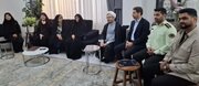 دیدار نمایندگان معاونت امور زنان و خانواده با خانواده شهید حسن آقایی
