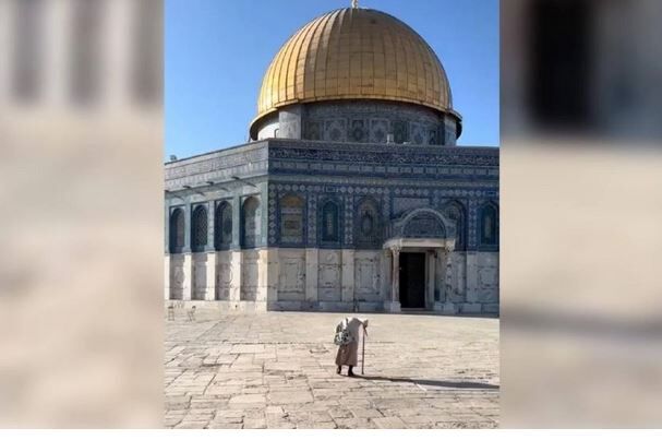 ۷۰ سال اقامه نماز روزانه یک زن مسن فلسطینی در مسجدالاقصی؛ نمادی از مقاومت و پایداری