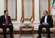 دیدار مشاور امنیت ملی عراق با وزیر خارجه کشورمان