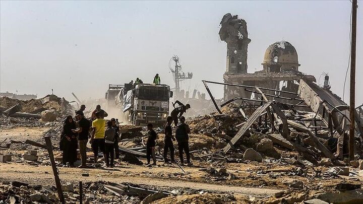 ادعای رسانه‌های صهیونیستی مبنی بر لغو توقف ورود کمک‌های بشردوستانه به نوار غزه