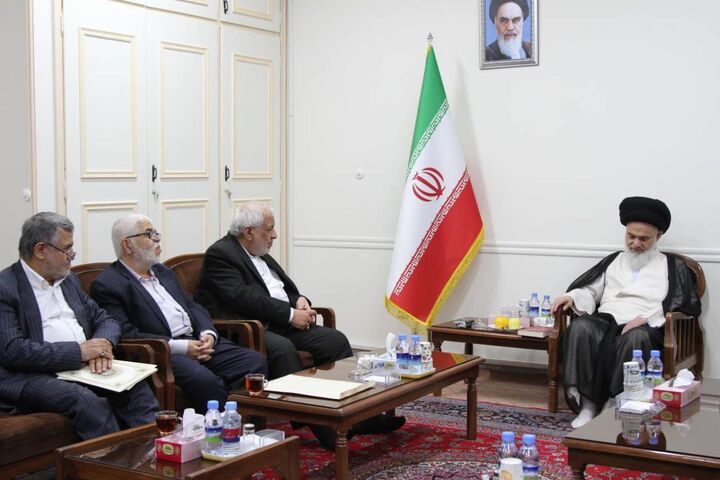 دیدار دبیر کل حزب موتلفه اسلامی با رییس جامعه مدرسین حوزه علمیه قم و دبیر کل جامعه روحانیت  مبارز