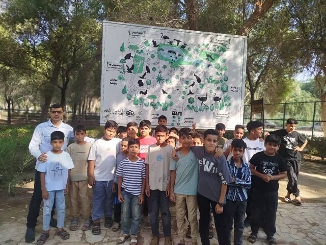 جمعه متفاوت بچه‌های مسجدی شهرک توحید/ تجربه‌ای از طبیعت و معرفت در باغ پرندگان بندرعباس