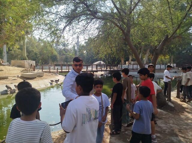 جمعه متفاوت بچه‌های مسجدی شهرک توحید/ تجربه‌ای از طبیعت و معرفت در باغ پرندگان بندرعباس