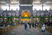 تزئین و گل آرایی آستان مقدس امام حسین(ع) به مناسبت میلاد حضرت زینب(س)