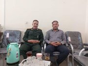 دیدار مسئول فرهنگی سپاه رودان با رئیس اداره ارشاد/گام‌های مشترک برای شکوفایی هنری و فرهنگی