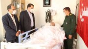 عیادت معاون هماهنگ‌کننده نیروی زمینی سپاه از جانباز جنگ ۱۲ روزه