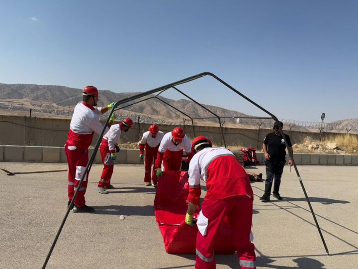 مانور ترکیبی پدافند غیرعامل با محوریت امداد و نجات در دهلران برگزار شد