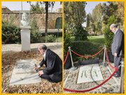 ادای احترام سرپرست معاونت هنری وزارت فرهنگ به استاد شجریان و اخوان ثالث