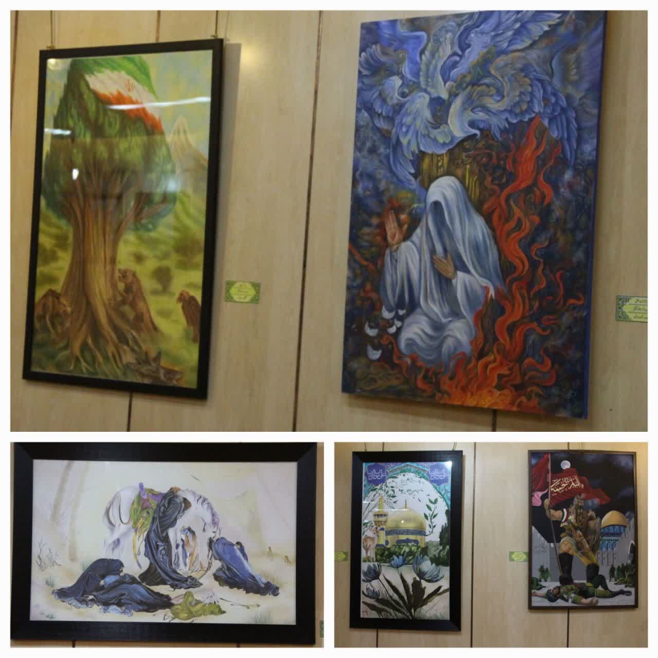 نمایشگاه نقاشی "سرزمین مادری" در خرمآباد افتتاح شد