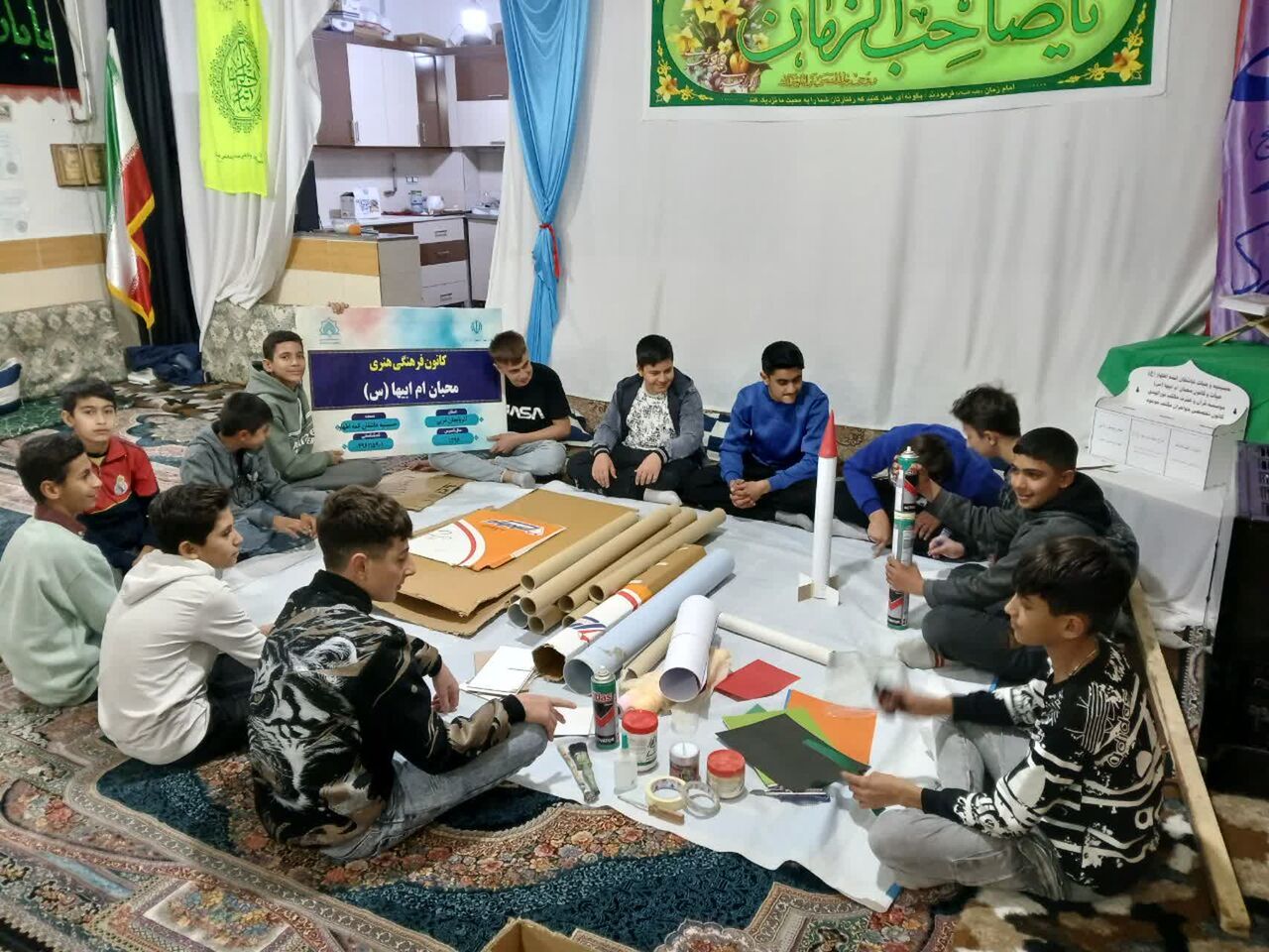 موشکهای نمادین نوجوانان مسجدی در آسمان ایمان و خودباوری ۱۳ آبان