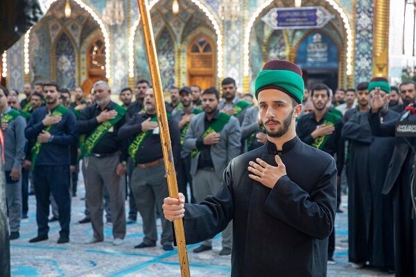 برگزاری مراسم عبادی خادمان آستان عباسی به مناسبت شهادت حضرت زهرا (س)