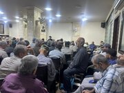 مراسم سوگواری شهادت حضرت زهرا(س) در دفتر آیت الله سیستانی در دمشق