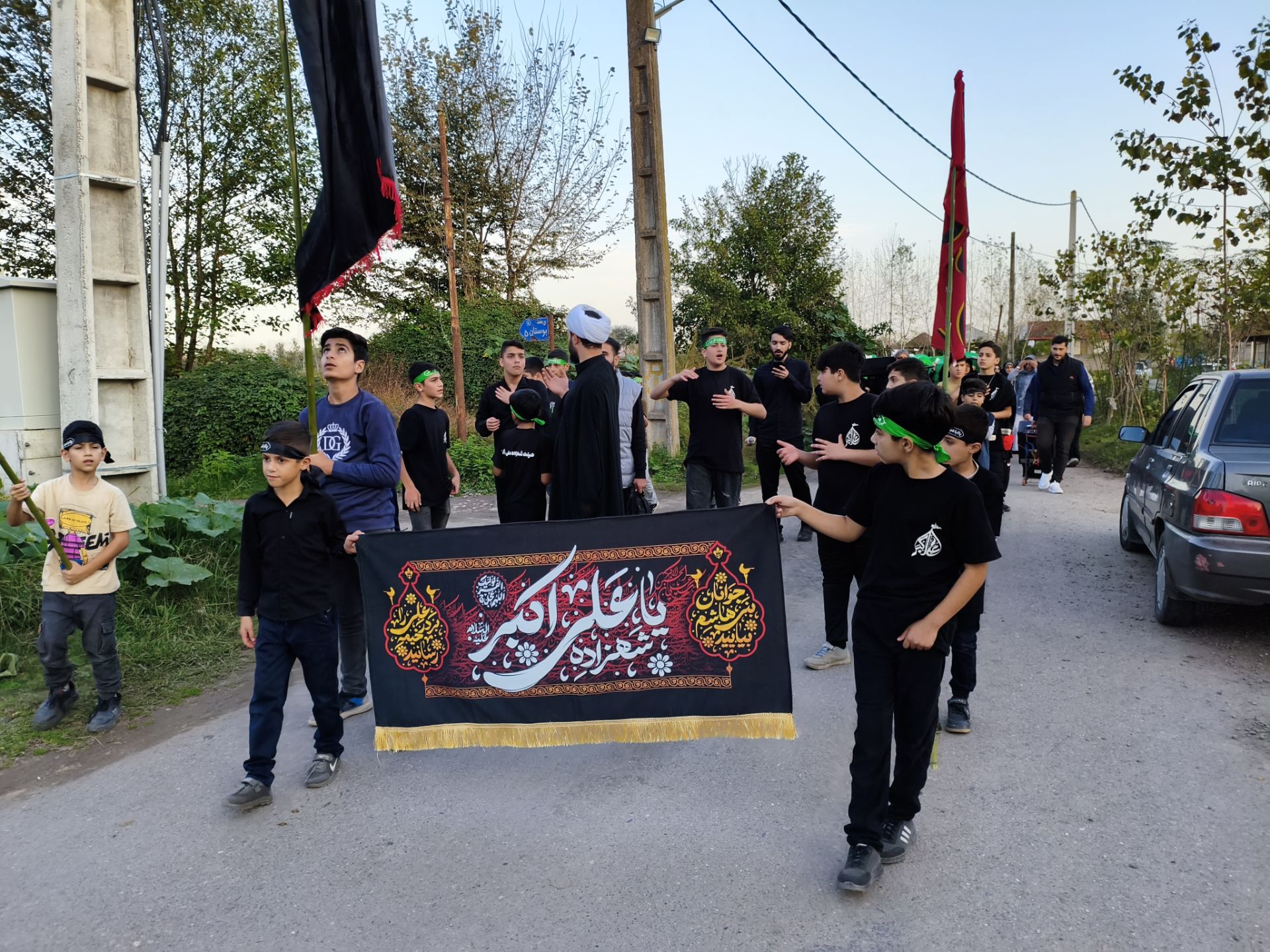 تشییع نمادین پیکر حضرت زهرا(س) در برکاده