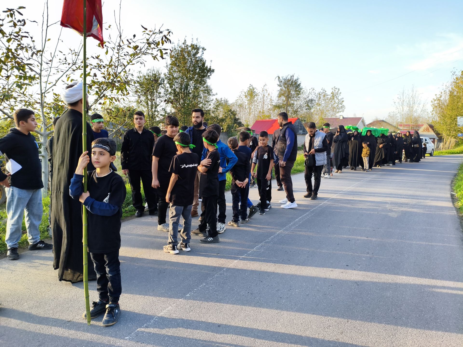 تشییع نمادین پیکر حضرت زهرا(س) در برکاده